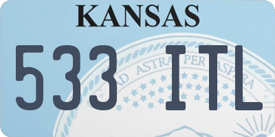 KS license plate 533ITL