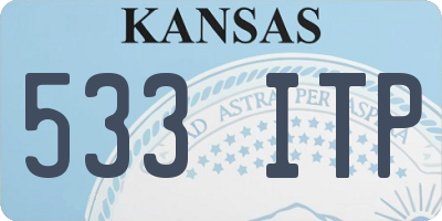 KS license plate 533ITP