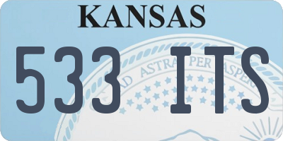 KS license plate 533ITS