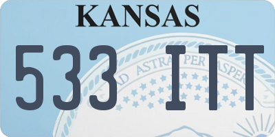 KS license plate 533ITT