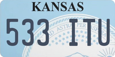 KS license plate 533ITU