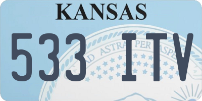 KS license plate 533ITV