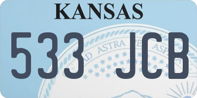 KS license plate 533JCB