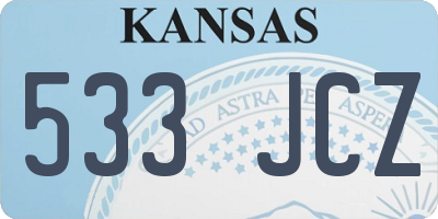 KS license plate 533JCZ