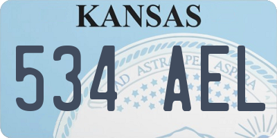 KS license plate 534AEL