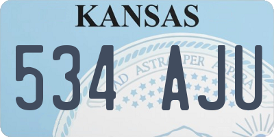 KS license plate 534AJU