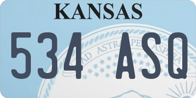 KS license plate 534ASQ