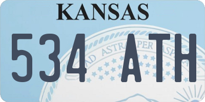 KS license plate 534ATH