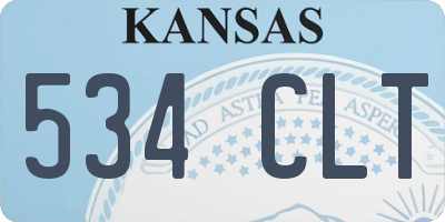 KS license plate 534CLT