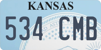 KS license plate 534CMB