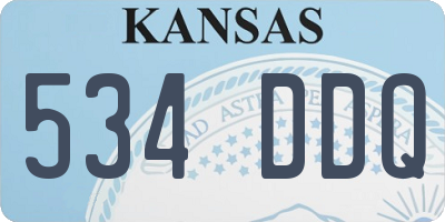 KS license plate 534DDQ