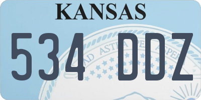 KS license plate 534DDZ
