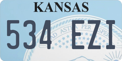 KS license plate 534EZI