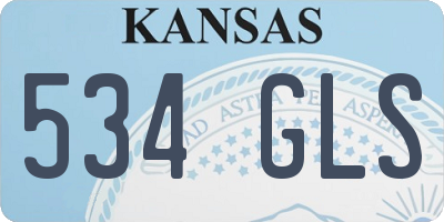 KS license plate 534GLS