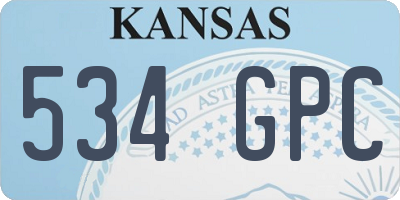 KS license plate 534GPC