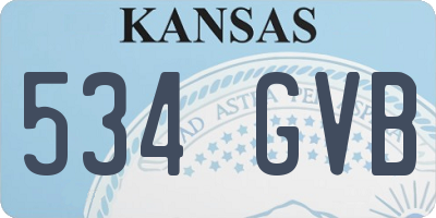 KS license plate 534GVB