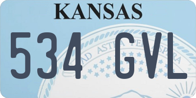 KS license plate 534GVL