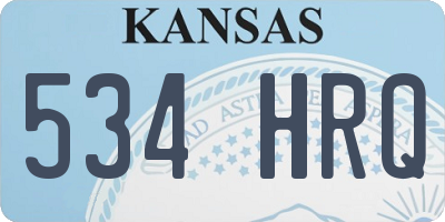 KS license plate 534HRQ