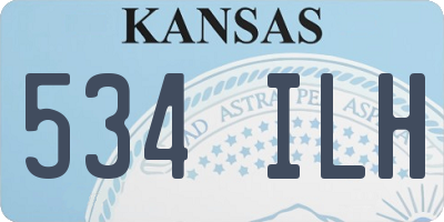 KS license plate 534ILH
