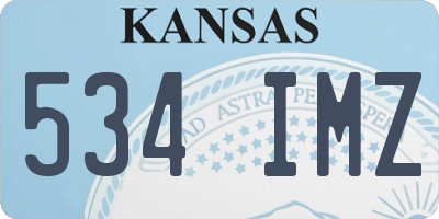 KS license plate 534IMZ