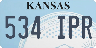 KS license plate 534IPR