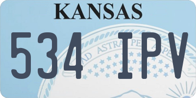 KS license plate 534IPV