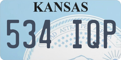 KS license plate 534IQP