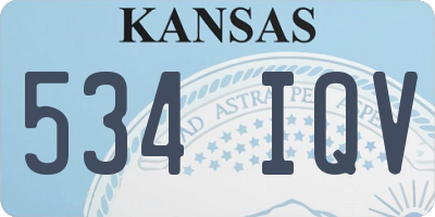 KS license plate 534IQV