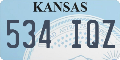 KS license plate 534IQZ