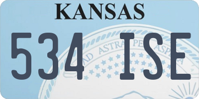 KS license plate 534ISE