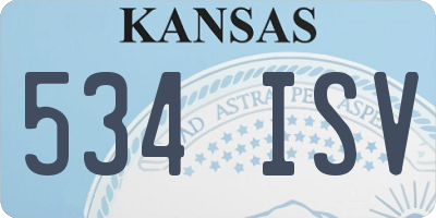 KS license plate 534ISV
