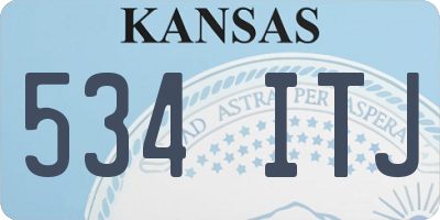 KS license plate 534ITJ