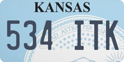 KS license plate 534ITK