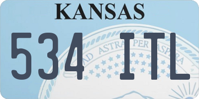 KS license plate 534ITL