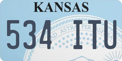 KS license plate 534ITU