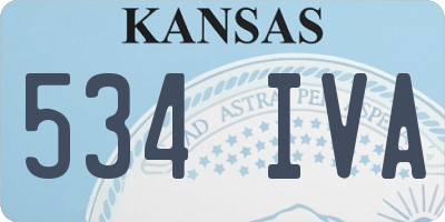 KS license plate 534IVA
