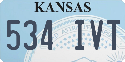 KS license plate 534IVT