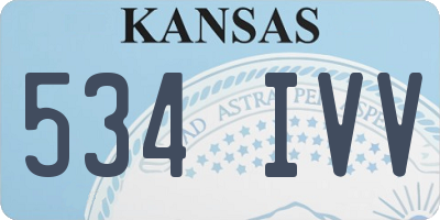 KS license plate 534IVV