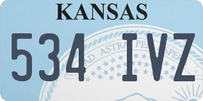 KS license plate 534IVZ