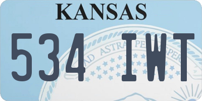 KS license plate 534IWT
