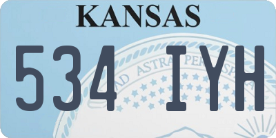KS license plate 534IYH