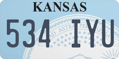 KS license plate 534IYU