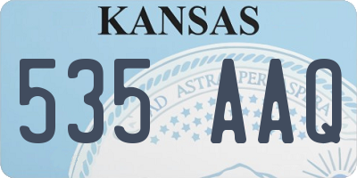 KS license plate 535AAQ