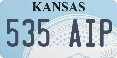 KS license plate 535AIP