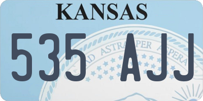 KS license plate 535AJJ