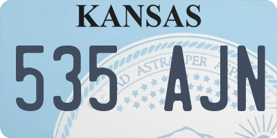 KS license plate 535AJN
