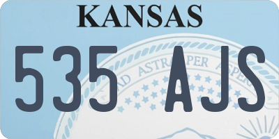 KS license plate 535AJS