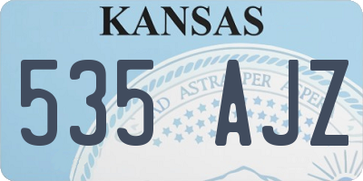 KS license plate 535AJZ