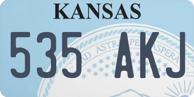 KS license plate 535AKJ