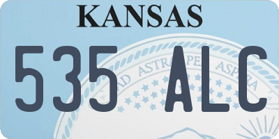 KS license plate 535ALC